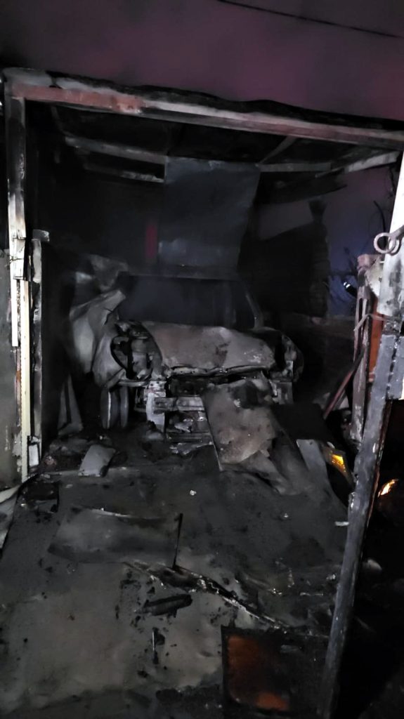 Alevler içinde yavru köpekler için seferberlik