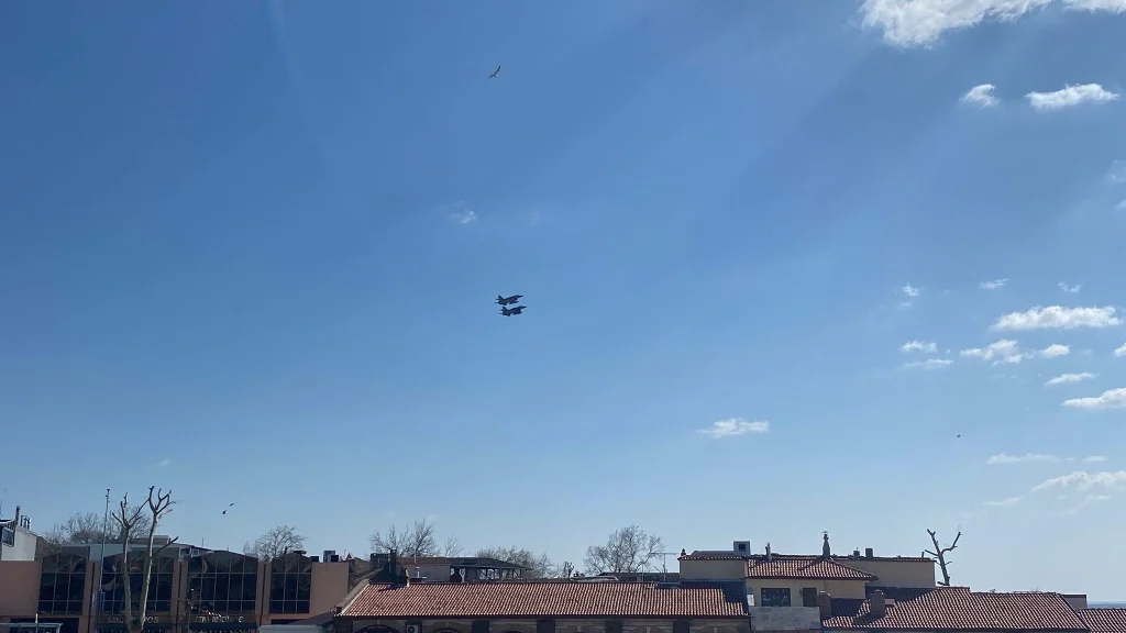 Çelik kanatlar Edirne'yi selamladı