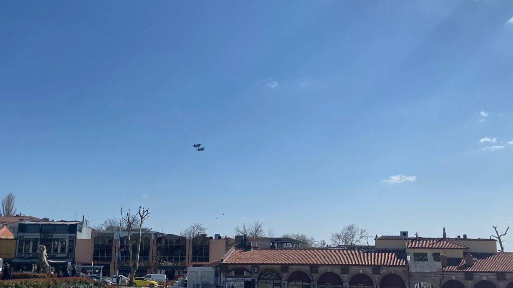 Çelik kanatlar Edirne'yi selamladı