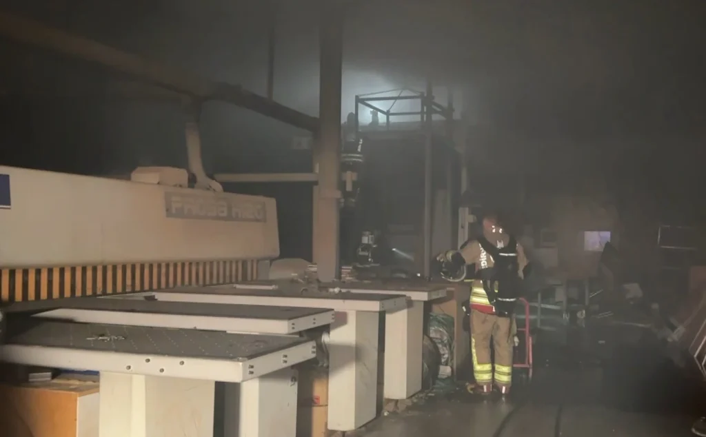 Edirne sanayide korkutan yangın!