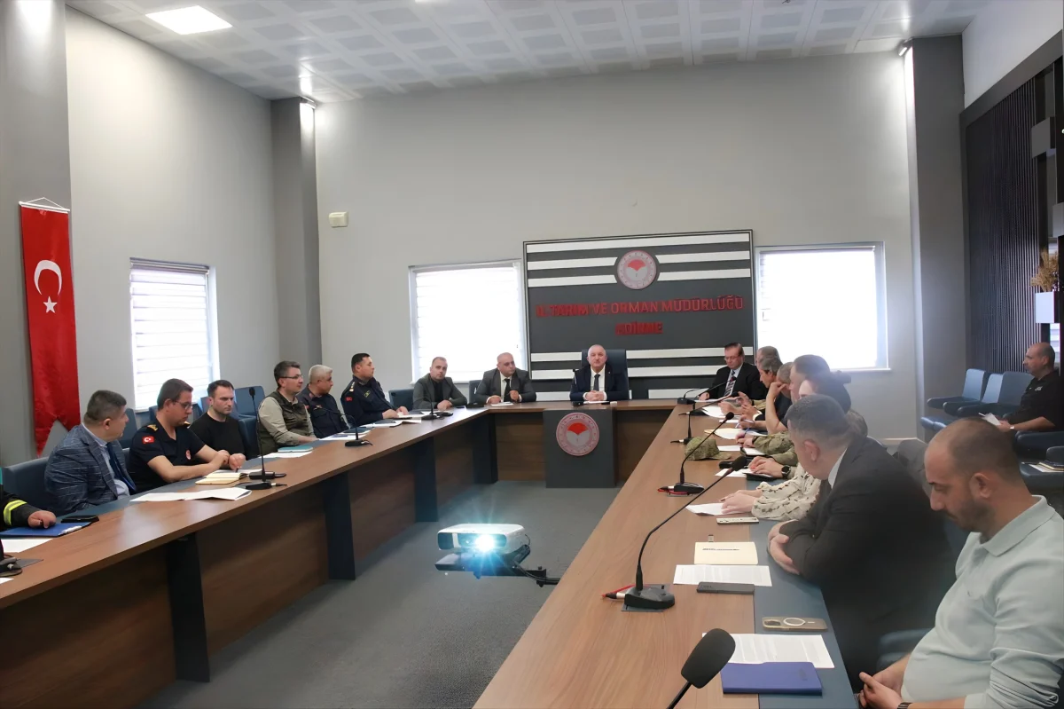 Edirne'de orman yangınları için teyakkuz