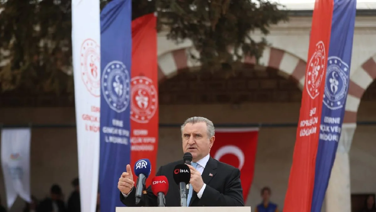 Gençlik ve Spor Bakanı Osman Aşkın Bak Edirne’ye Geliyor