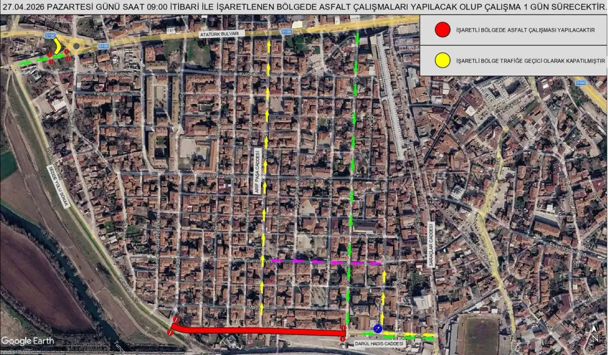 Kaleiçi’nde Asfalt Mesaisi: Bir Gün Trafiğe Kapatılacak