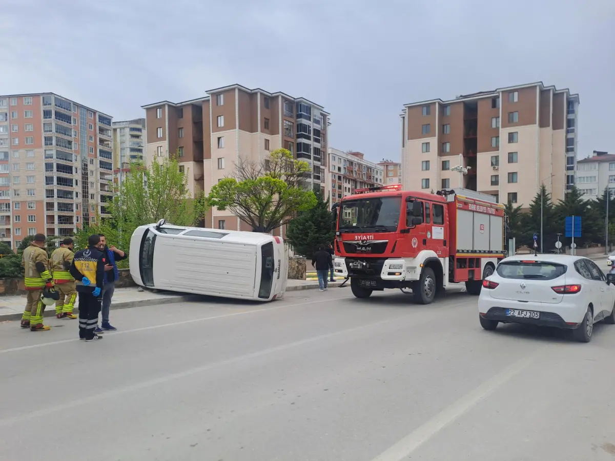 Kaza güvenlik kamerasına yansıdı
