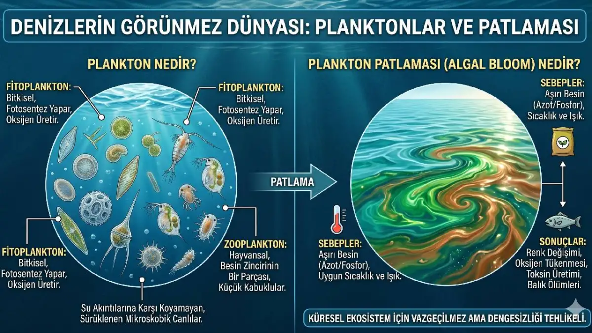 Plankton Nedir, Plankton Patlaması Neden Olur?