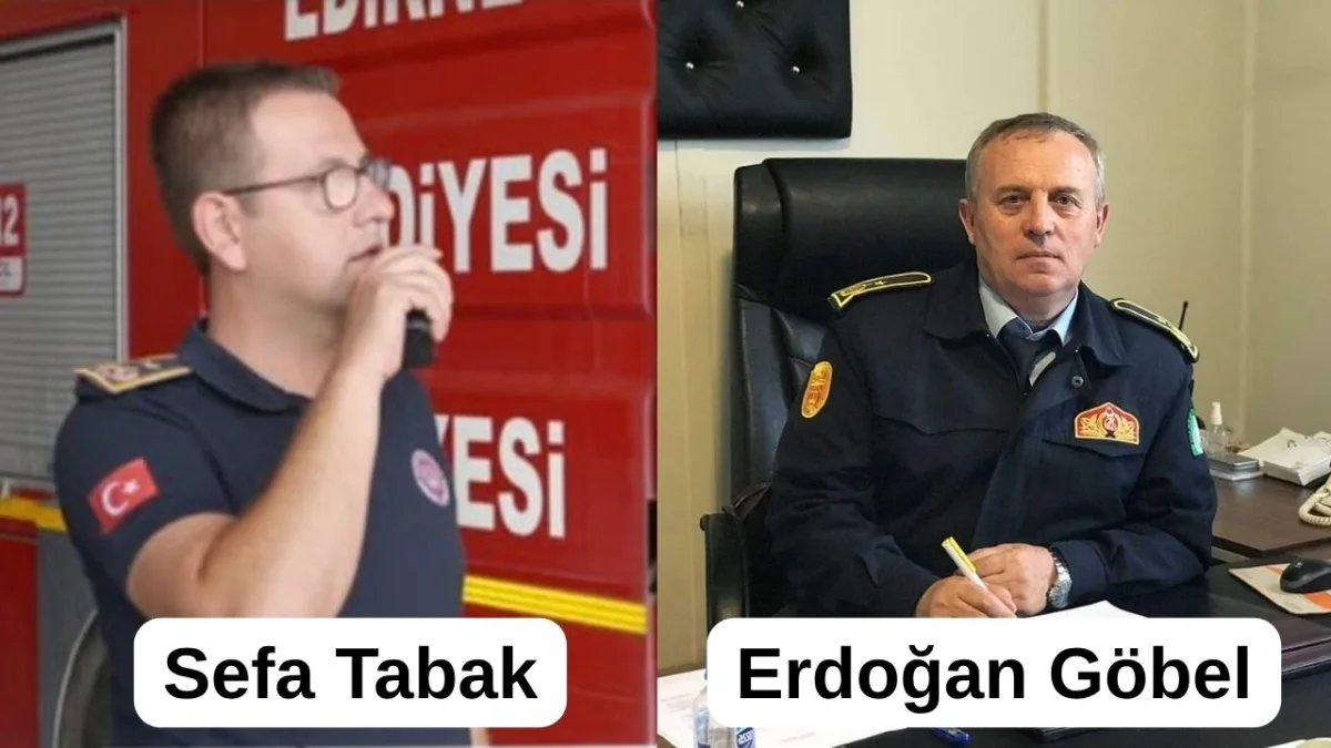 Edirne Belediyesi İtfaiye Müdürlüğü'nde görev değişimi