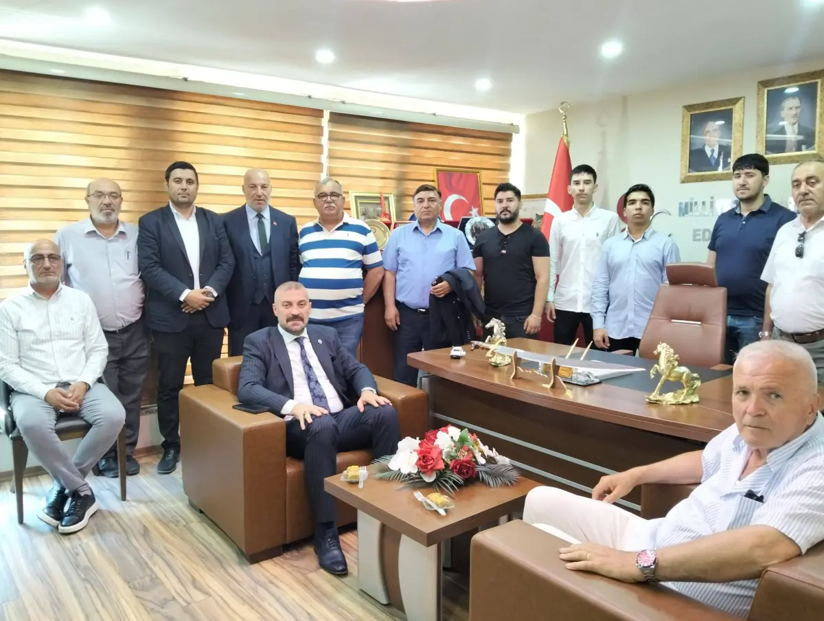 Edirne MHP'de bayramlaşma töreni