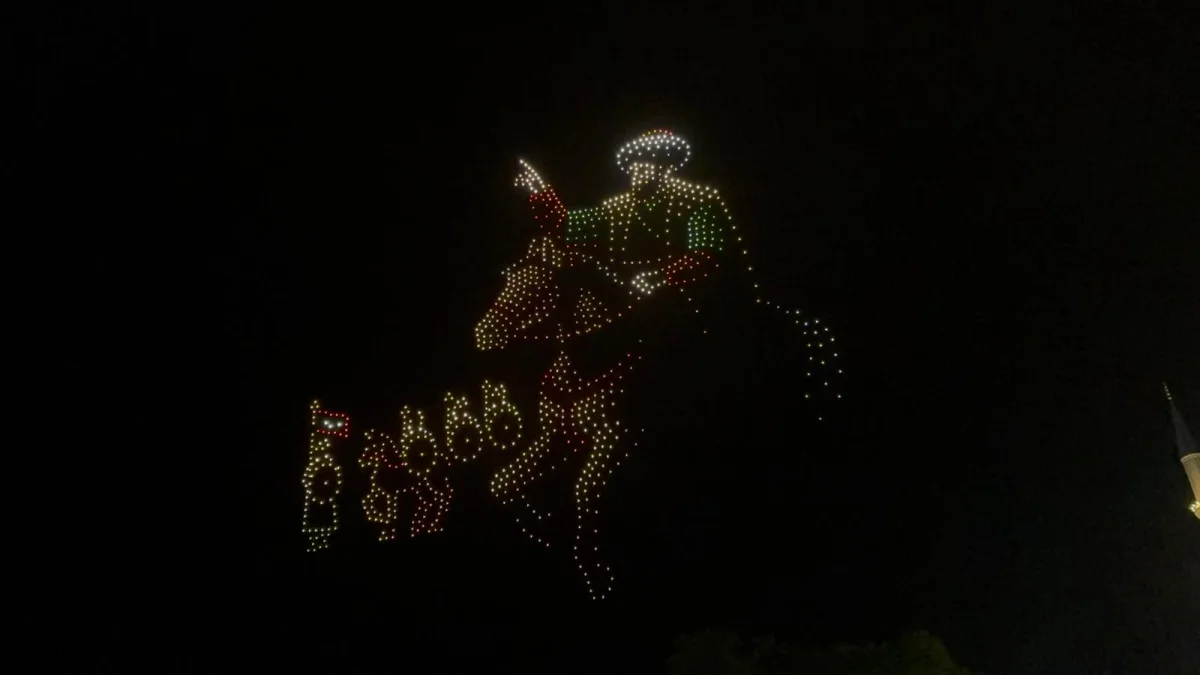 Edirne semalarında tarihi gece: Dronla fetih destanı!