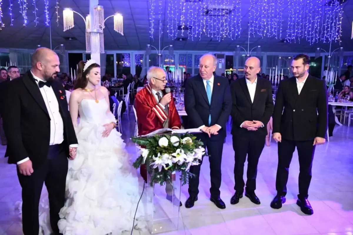 İnce, nikah şahitliği yaptı