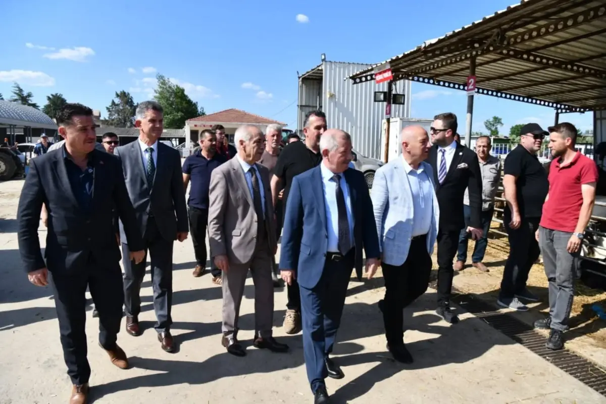 Keşan'da hayvan pazarı ve mezbaha denetimi