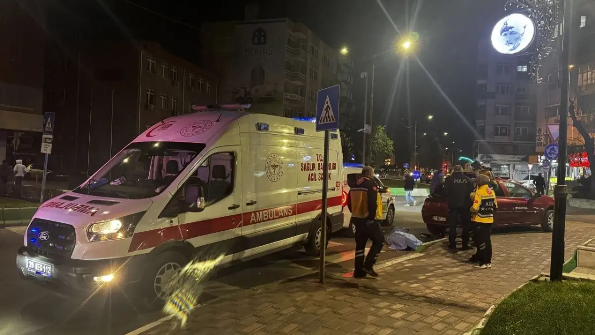 Korkunç kazada yaya hayatını kaybetti