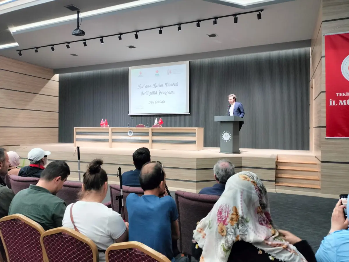 Tekirdağ'da hayatını kaybeden engelliler için mevlit okutuldu
