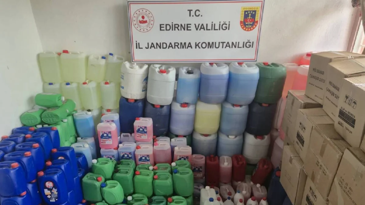 Uzunköprü'de 2 Milyon TL'lik Sahte Deterjan Operasyonu