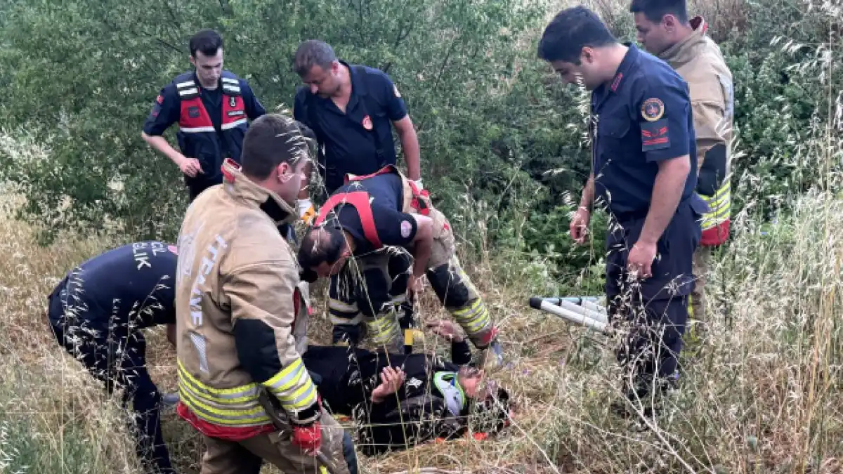 Edirne’de Sıcak Saatler: Düştüğü Çukurdan İtfaiye Çıkardı