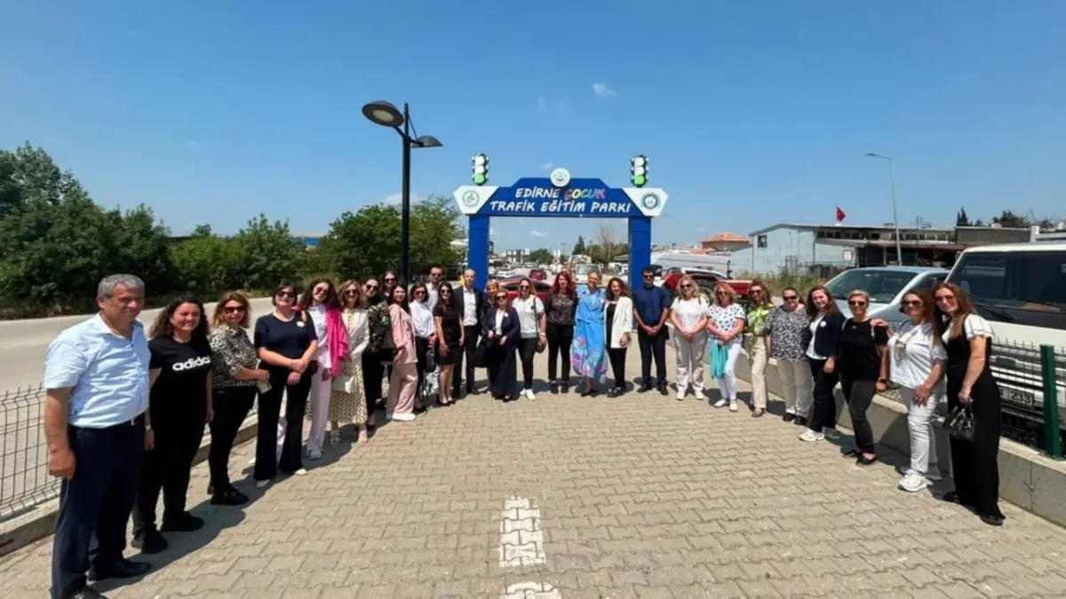 Edirne'nin trafik eğitim parkı sınırları aştı