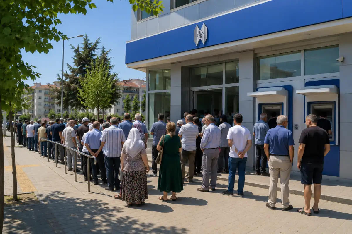 TOKİ’ye Talep çok olunca kuyruk oluştu
