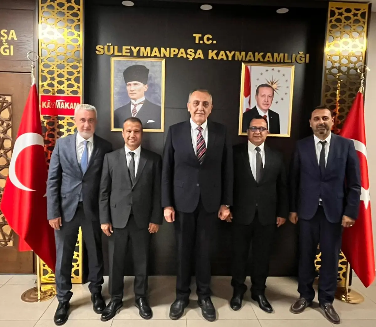 TREPAŞ yöneticilerinden Kaymakam Tunçer'e ziyaret