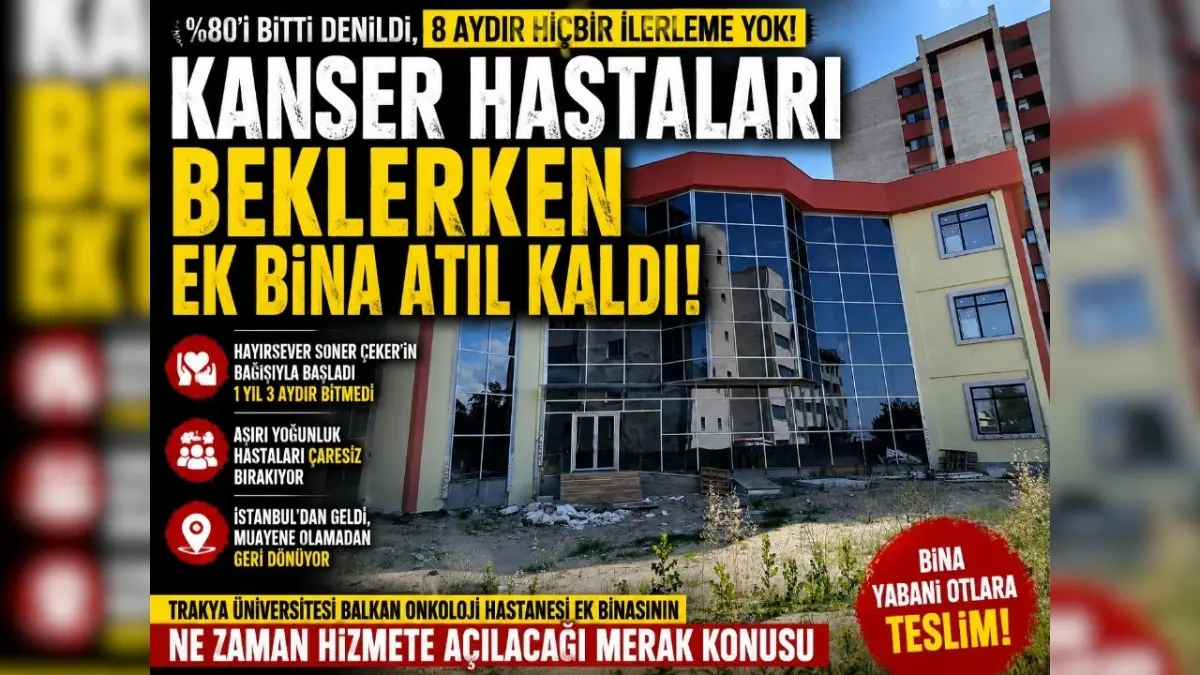 Yüzde 20'lik kısım 8 aydır bitmedi