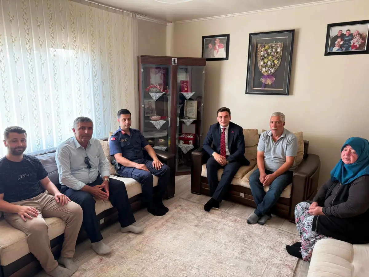 Kaymakam Güzel'den şehit ailesine ziyaret