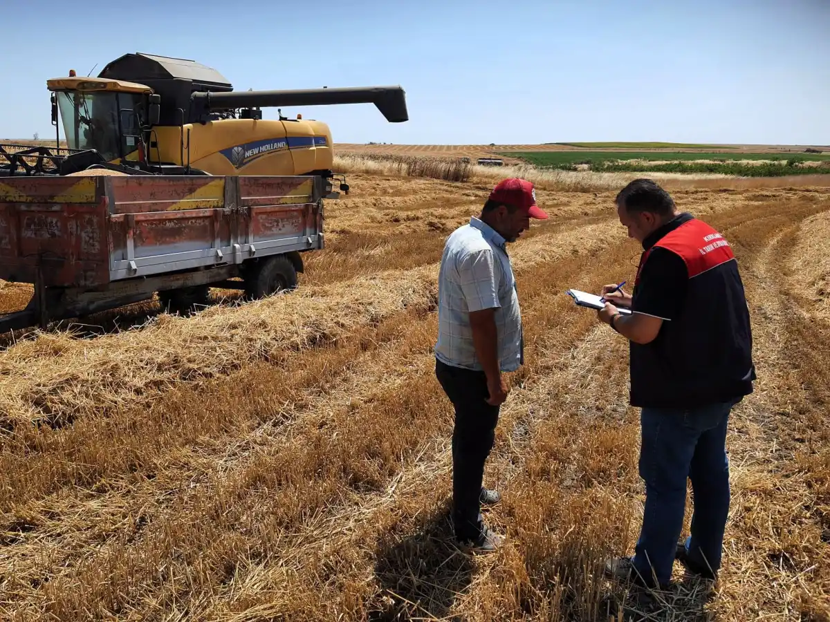 Kırklareli'nde hasat kontrol çalışmaları sürüyor
