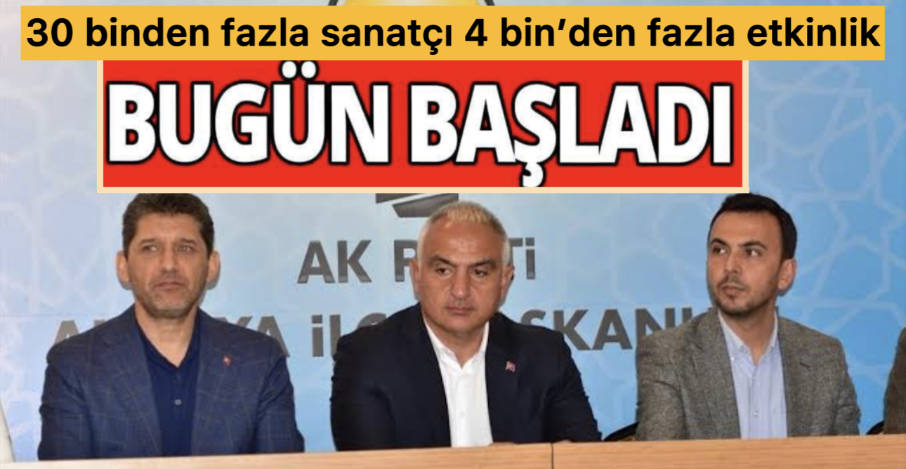 Antalya Dahil 35 Şehirde Kültür Yolu Festivalleri Başladı