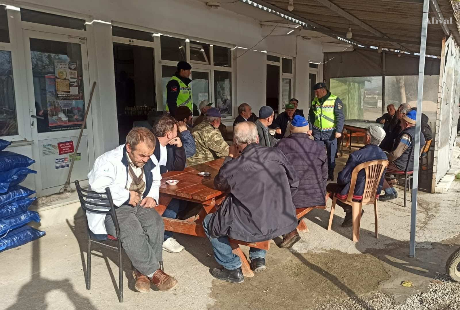 Köylülere kış şartlarında trafik eğitimi