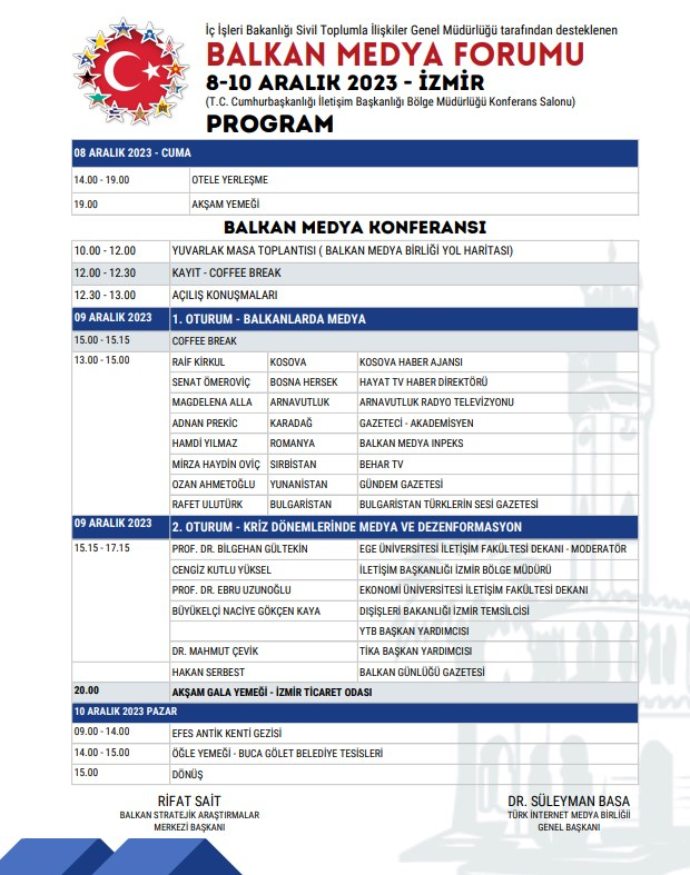 İzmir’de Balkan Medya Forumu düzenlenecek