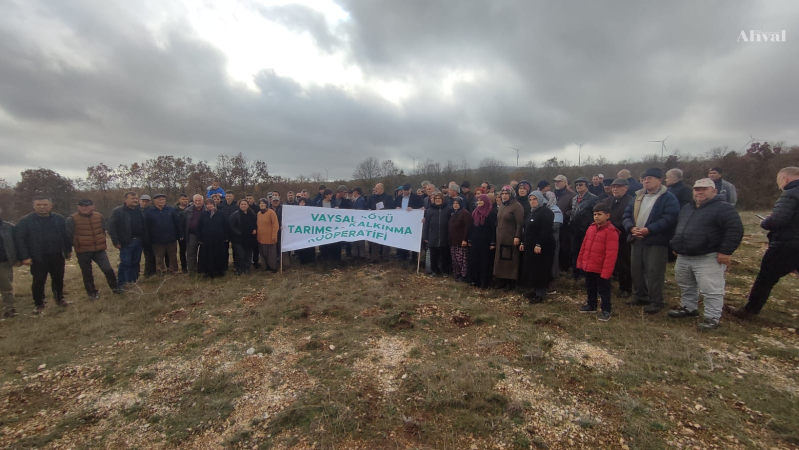Vaysal köylüsü taş ocağına karşı direniyor