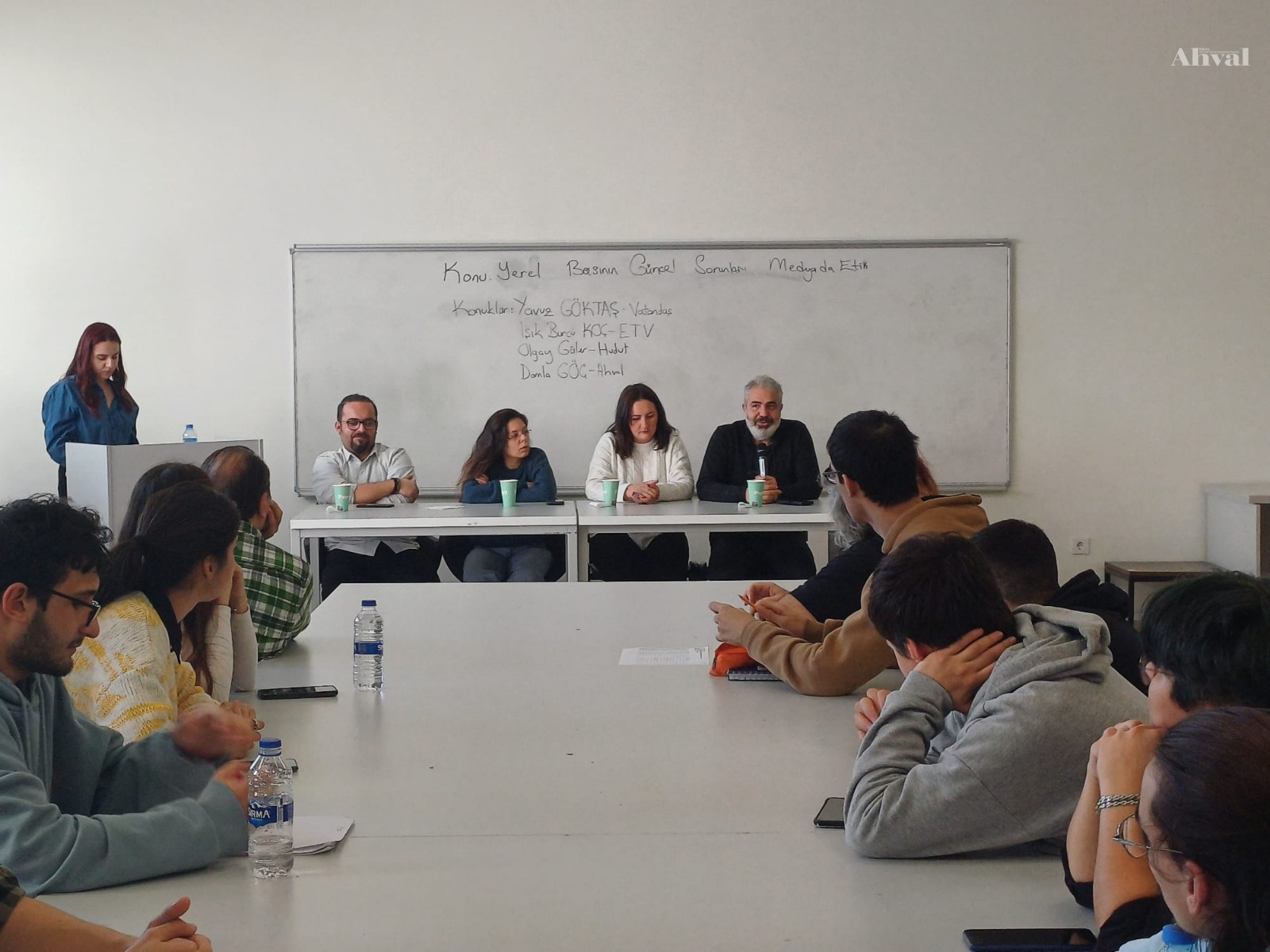 Öğrenciler sordu, basın mensupları yanıtladı