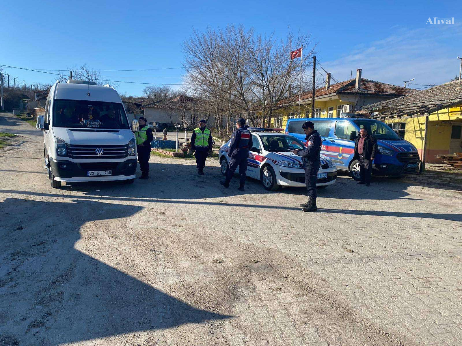 Necatiye Köyü'nde servis denetimi