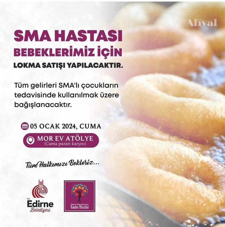 Her bir lokma SMA’lı bebekler için