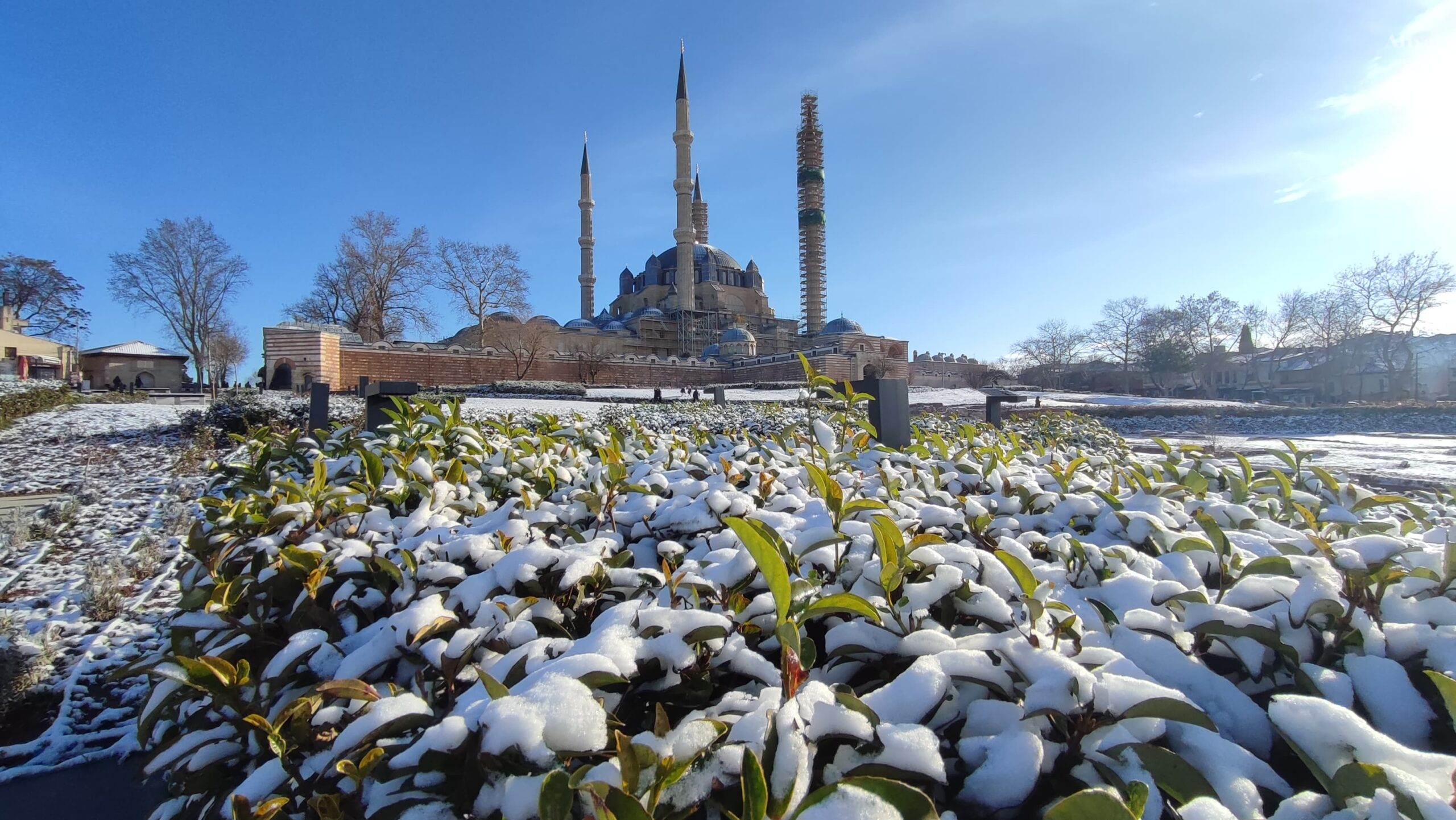 Edirne beyazlara büründü