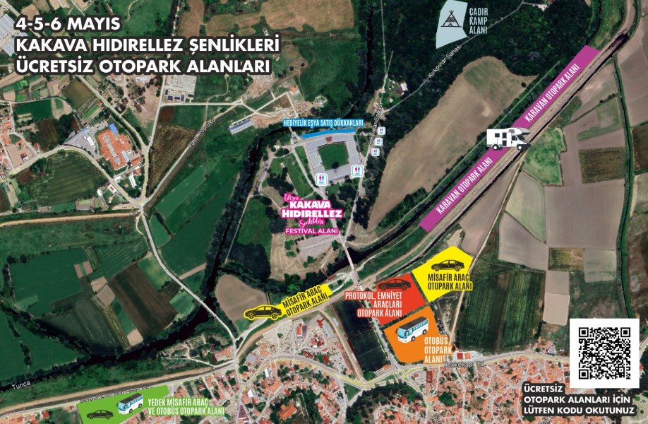 Kakava’ya özel otopark alanları