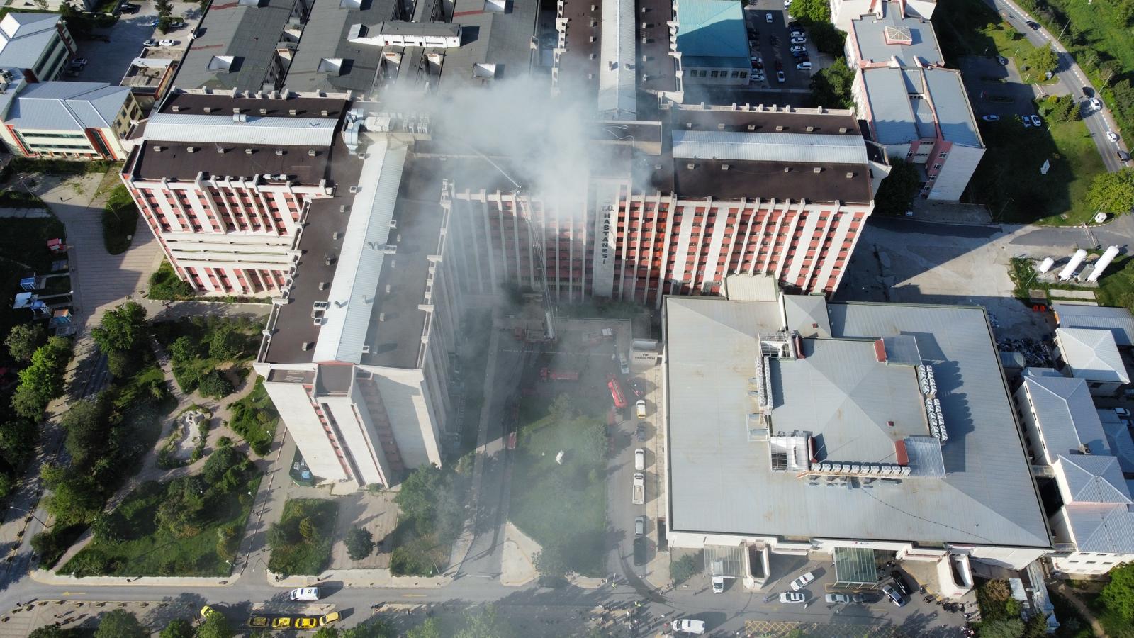 Tıp Fakültesi Hastanesi'nde korkutan yangın