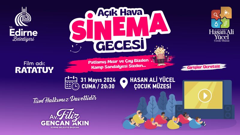 Belediye'den açık hava sineması