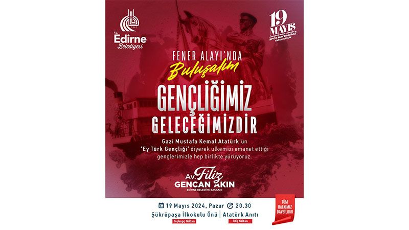 Belediyeden 19 Mayıs'ta "Gençliğimiz Geleceğimizdir" Fener Alayı