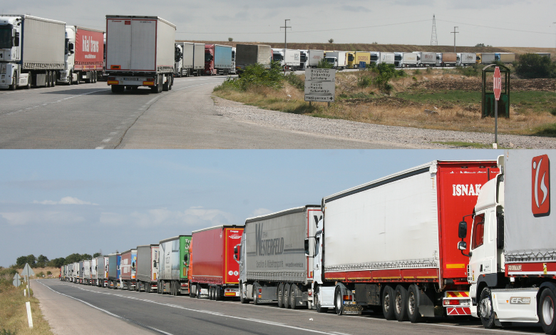 TIR kuyruğu sürücüleri çileden çıkardı