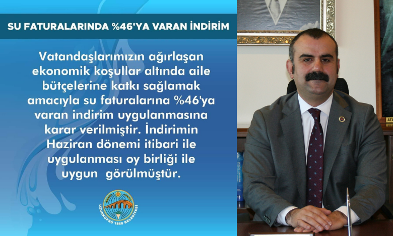 Uzunköprü'de su faturalarına can suyu!