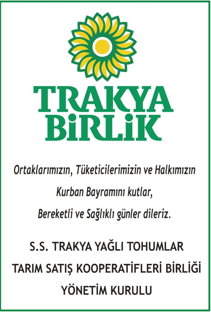 Trakya Birlik Kurban Bayramı 2024 ilanı