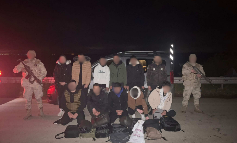 Köşençiftliği'nde göçmen avı