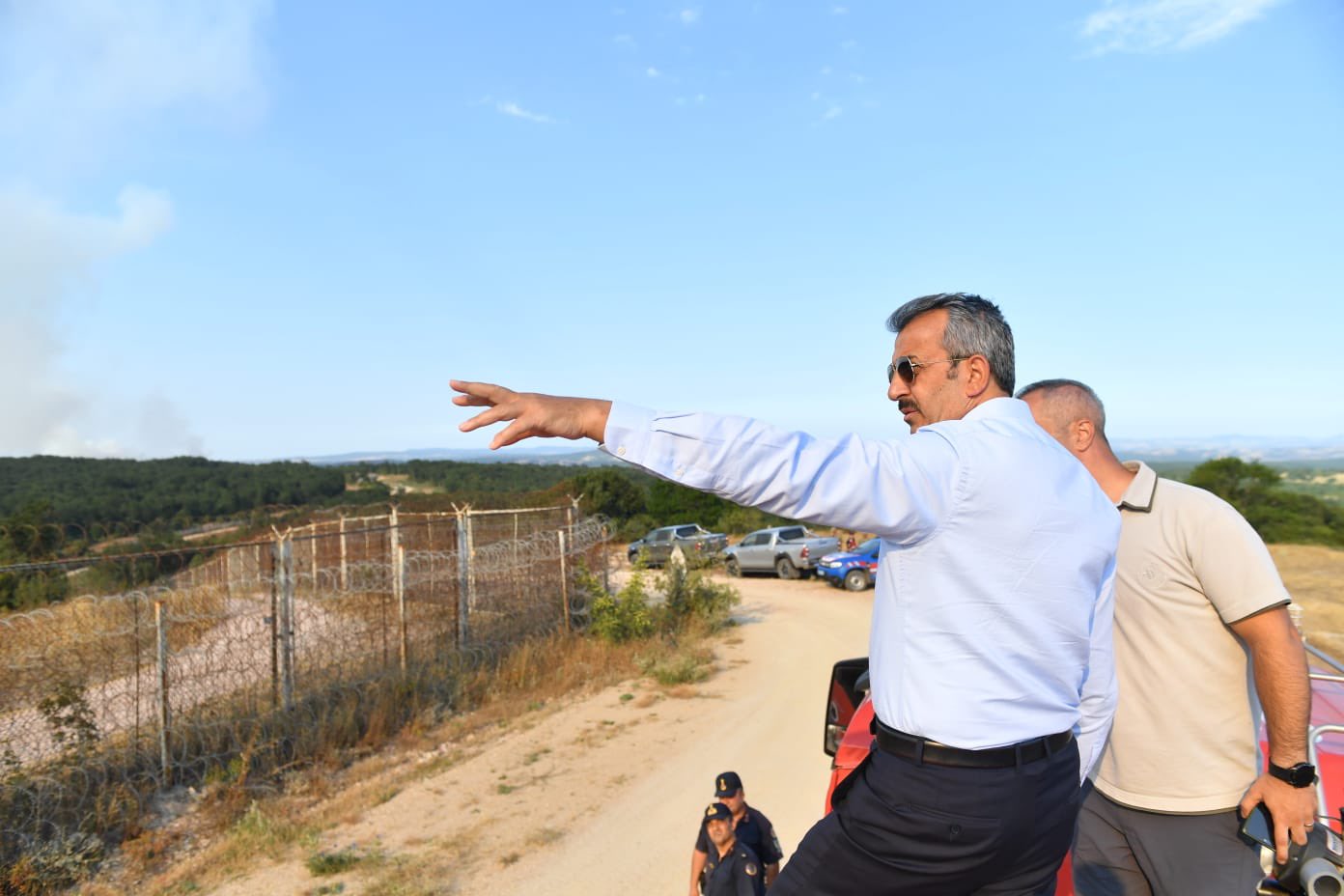 Sınırda orman yangını tehlikesi