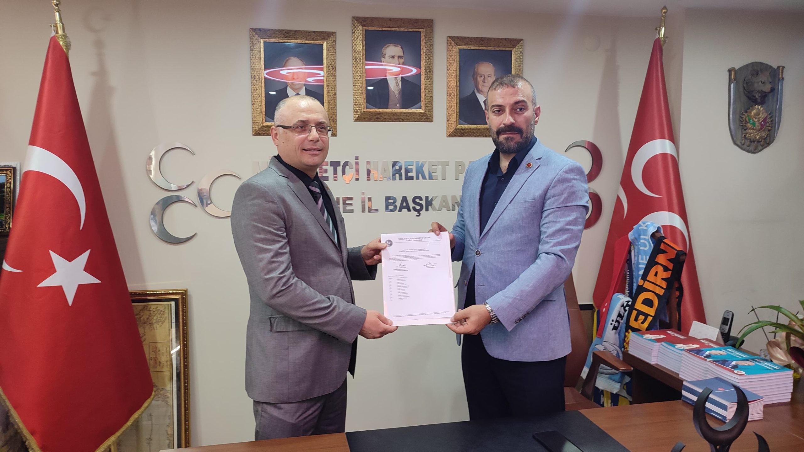 MHP Havsa İlçe Başkanlığı'nda Çetinkaya dönemi