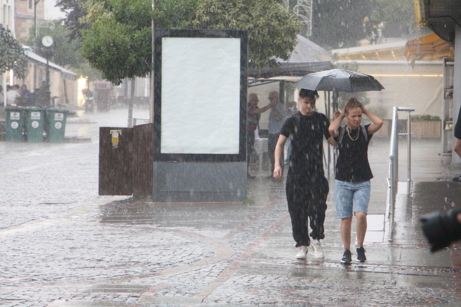 Edirne'yi sevindiren sağanak