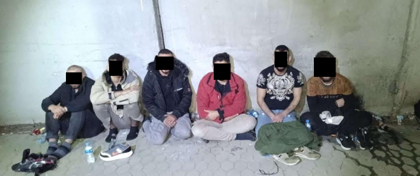 6 göçmen kaçamadan yakalandı