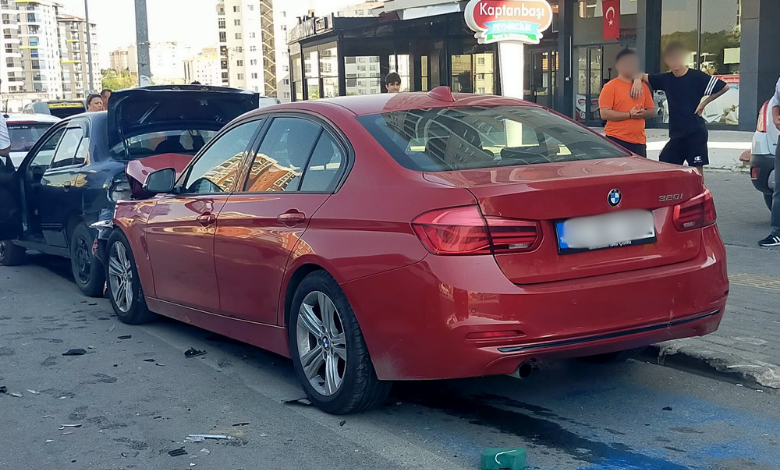 5 araca çarpıp ancak durabildi!
