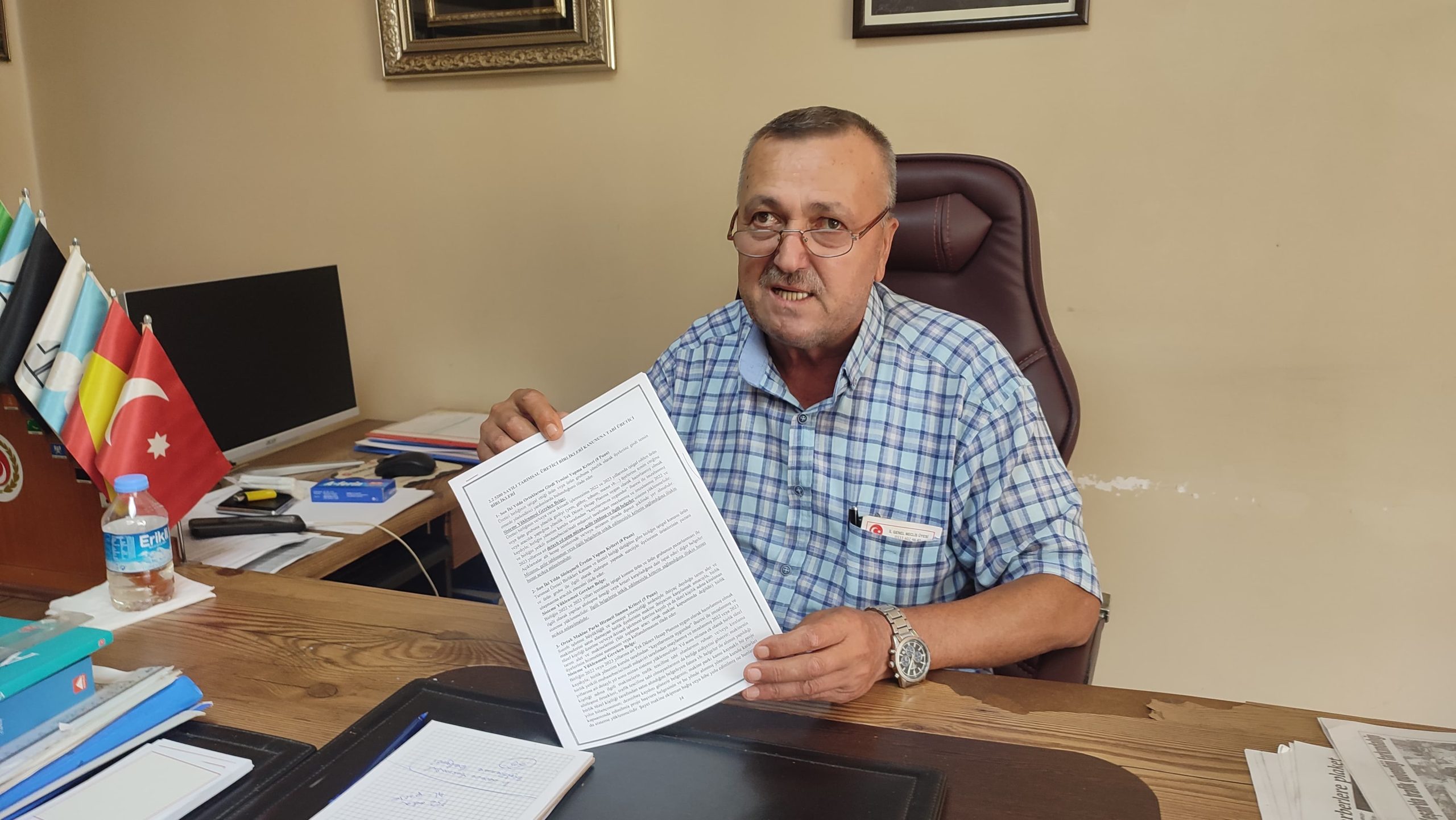 SÜTÜB birinci derece tarımsal örgüt oldu!