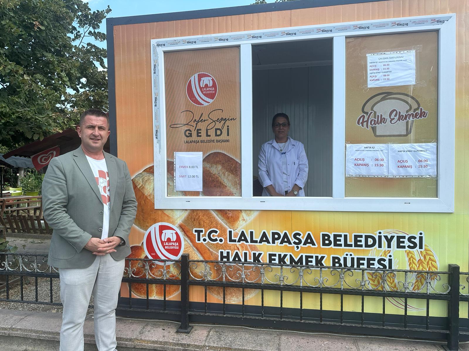 Lalapaşa’ya halk ekmek büfesi