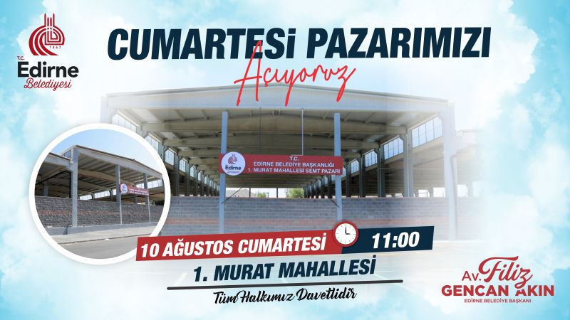 Cumartesi Pazarı için geri sayım!