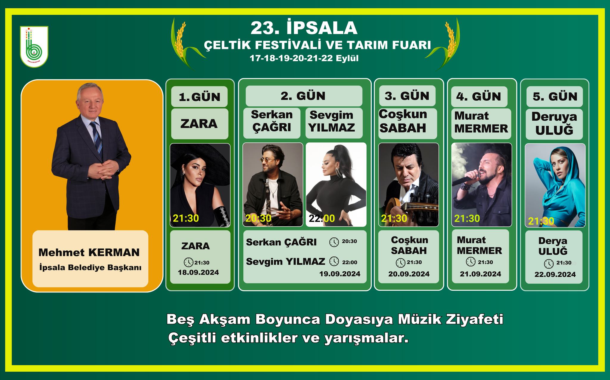 İpsala Çeltik Festivali ve Tarım Fuarı başlıyor!