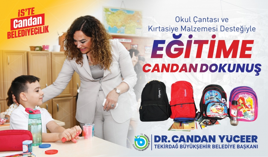 Tekirdağ'da eğitime "Candan" dokunuş